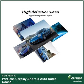 Wireless Carplay Android Auto Radio Coche