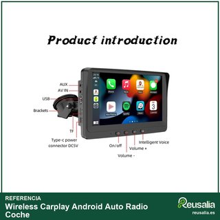 Wireless Carplay Android Auto Radio Coche