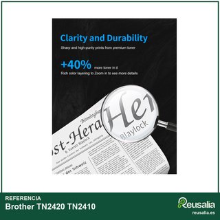 Cartucho toner compatible Brother TN2420 negro