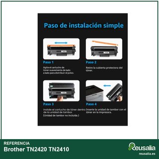 Cartucho toner compatible Brother TN2420 negro