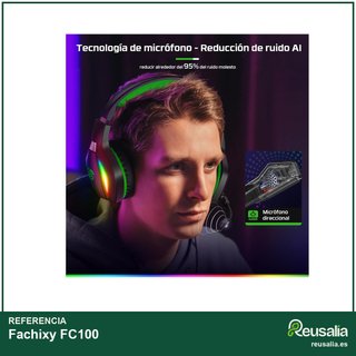 Fachixy FC100 Auriculares gaming con micrófono y