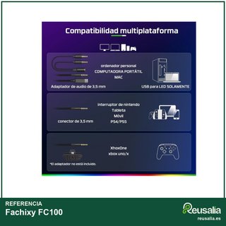 Fachixy FC100 Auriculares gaming con micrófono y