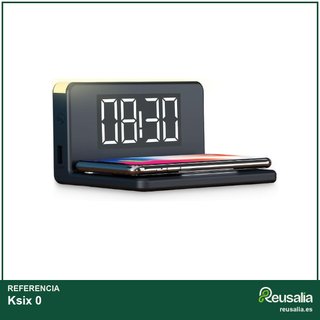 Ksix despertador digital carga rápida inalámbrica