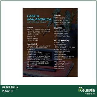 Ksix despertador digital carga rápida inalámbrica