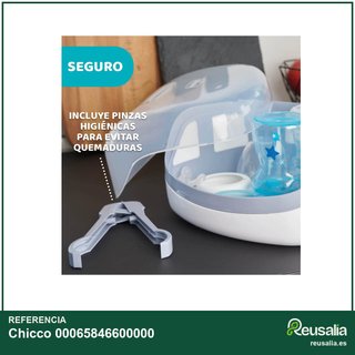 Chicco esterilizador vapor microondas biberones