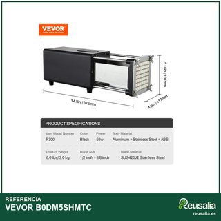 VEVOR cortadora eléctrica patatas