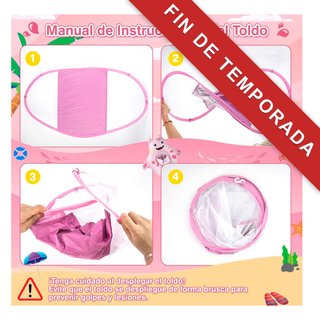 Flotador bebé con sombrilla protección UV
