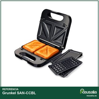 Grunkel SAN-CCBL sandwichera grill doble corte