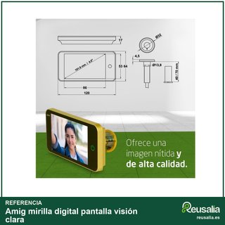 Amig mirilla digital pantalla visión clara