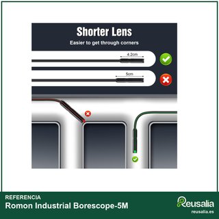 Romon Endoscopio cámara inspección 1080p 5m