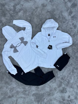 Conjunto Chándal Under Armour Blanco y Negro