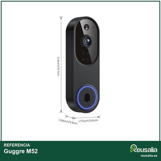 Guggre cámara timbre video 1080P detección