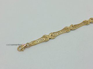 pulsera oro 18k con piedra con circonita