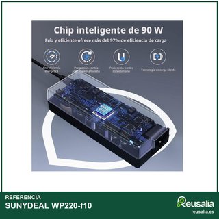 Cargador portátil universal 90W con 15 conectores