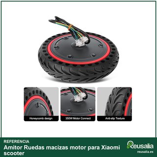 Ruedas macizas motor para Xiaomi scooter