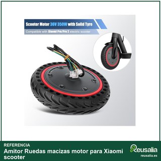 Ruedas macizas motor para Xiaomi scooter
