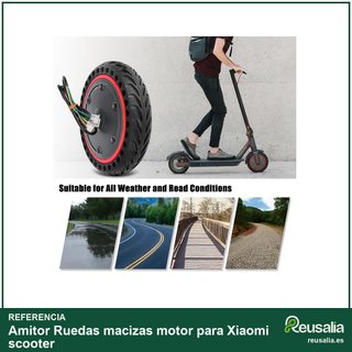 Ruedas macizas motor para Xiaomi scooter