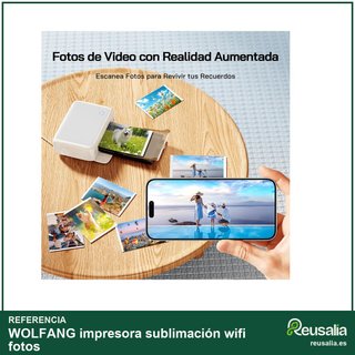 WOLFANG impresora sublimación wifi fotos