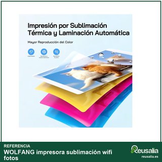 WOLFANG impresora sublimación wifi fotos