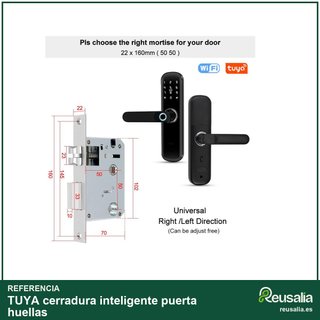 TUYA cerradura inteligente puerta huellas