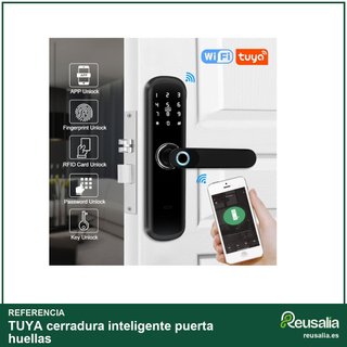 TUYA cerradura inteligente puerta huellas