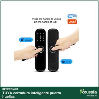 TUYA cerradura inteligente puerta huellas