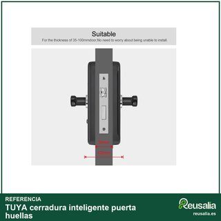 TUYA cerradura inteligente puerta huellas
