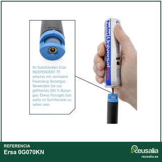 Ersa Soldador de gas 0G070KN 75W