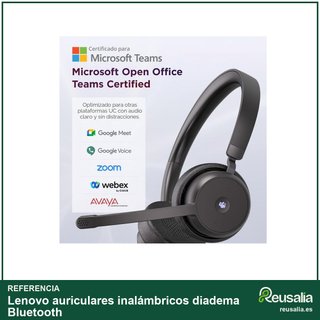 Lenovo auriculares inalámbricos diadema Bluetooth