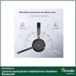 Lenovo auriculares inalámbricos diadema Bluetooth