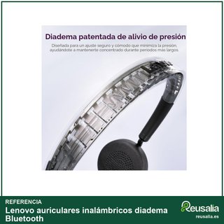 Lenovo auriculares inalámbricos diadema Bluetooth