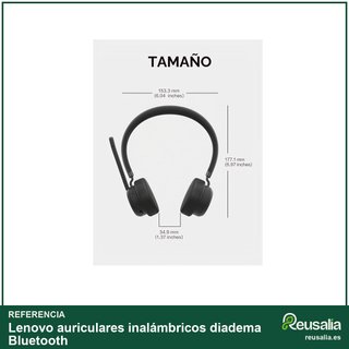 Lenovo auriculares inalámbricos diadema Bluetooth
