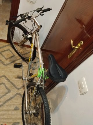 Bicicleta de Montaña Alkon Plata de aluminio.