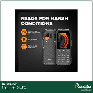 Hammer 6 LTE teléfono resistente batería larga
