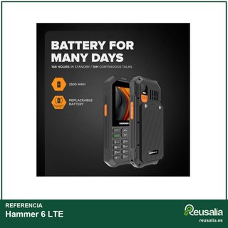 Hammer 6 LTE teléfono resistente batería larga