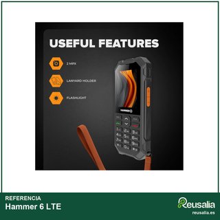 Hammer 6 LTE teléfono resistente batería larga