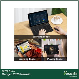 Oangcc 2025 Newest 128GB Negro Tablet Android 13