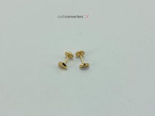 pendientes oro 18k con piedra con circonita