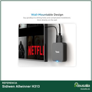 Sidiwen Allwinner H313 16GB Android compacto 4k