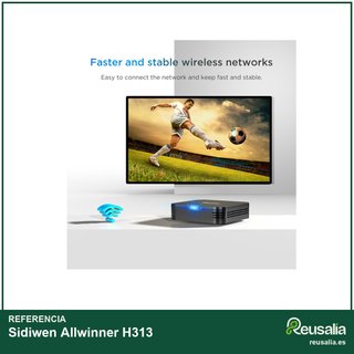 Sidiwen Allwinner H313 16GB Android compacto 4k