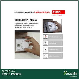 EMOS termostato digital control temperatura