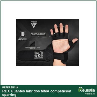 RDX Guantes híbridos MMA competición sparring