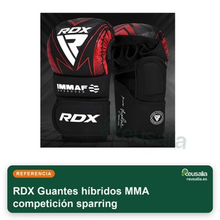 RDX Guantes híbridos MMA competición sparring