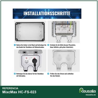Enchufe Exterior Estanco IP66 con Interruptor