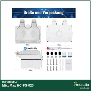 Enchufe Exterior Estanco IP66 con Interruptor