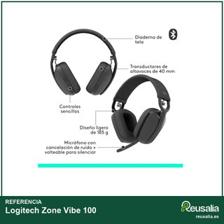 Logitech Zone Vibe 100 auriculares inalámbricos