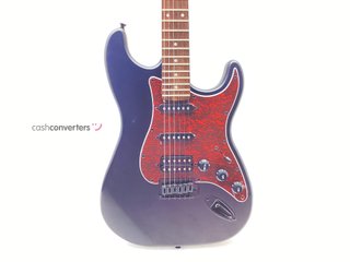 guitarra electrica harley benton st-20hss sbk standard series