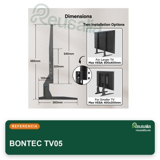 BONTEC soporte pie TV 22-65 pulgadas