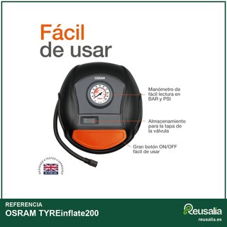 OSRAM TYREinflate200 compresor portátil aire