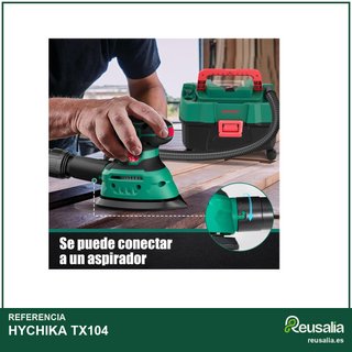 HYCHIKA Lijadora madera 140W recogida polvo